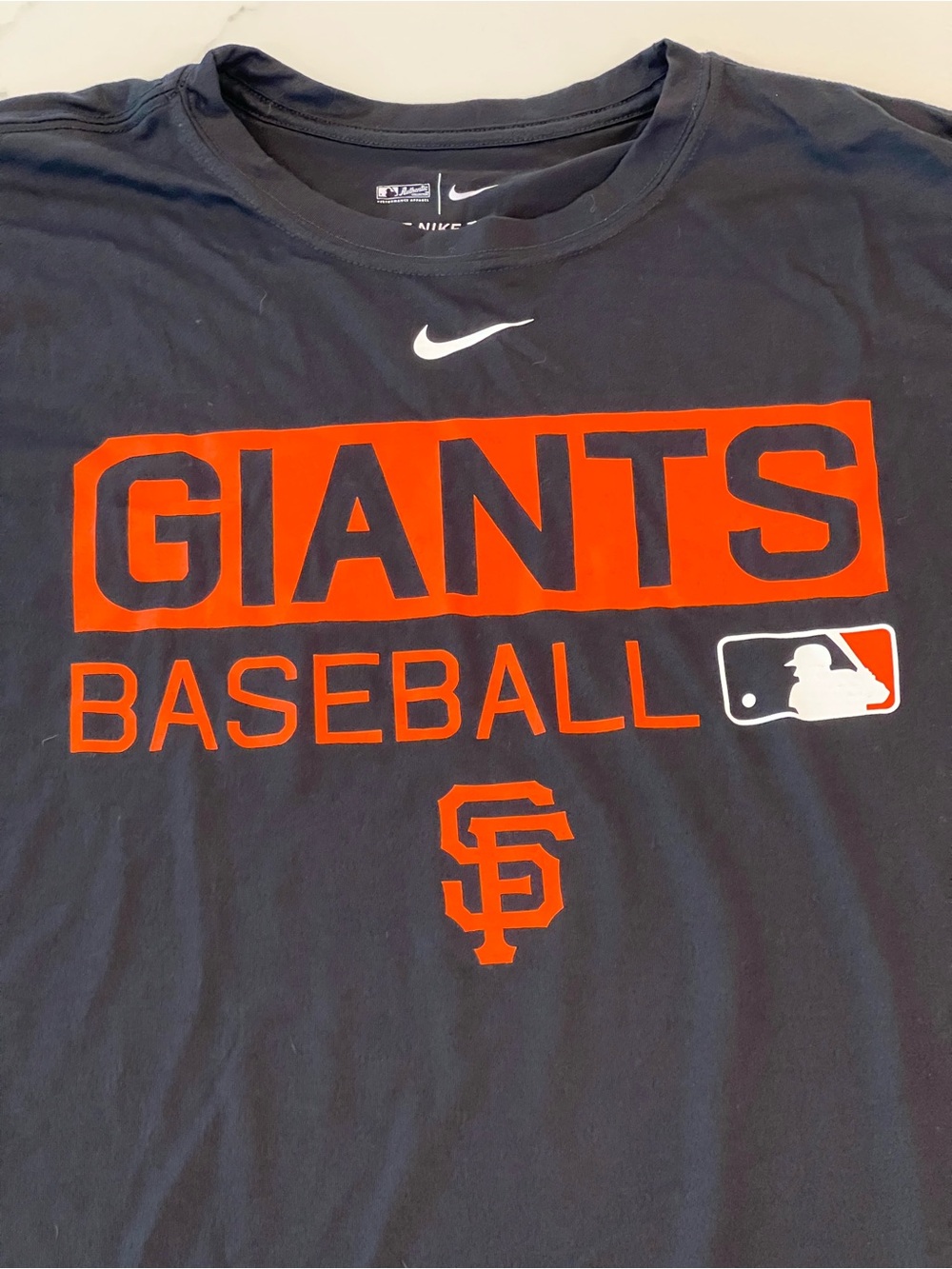 Nike Black & Orange SF Giants Baseball Tee